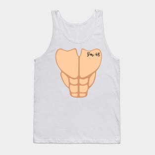 Six Pack I'm 48th Birthday Funny Men Tank Top